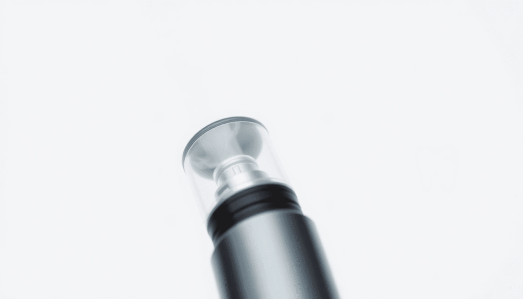 Close-up of a modern vape device emitting vapor with subtle dental icons on a white background, symbolizing vaping and oral health.
