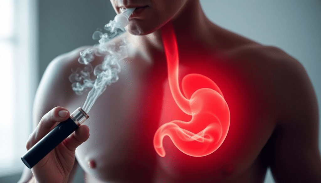 vaping's link to acid reflux.