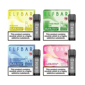 ELF Bar ELFA 20mg Replacement Prefilled Pods 2ml 1200 Puffs - 2 Pcs